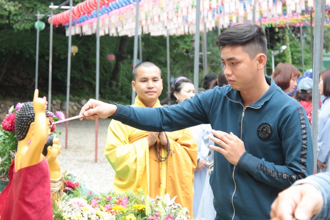 Vesak Ceremony for the Vietnamese at Yonggungsa Temple, Korea