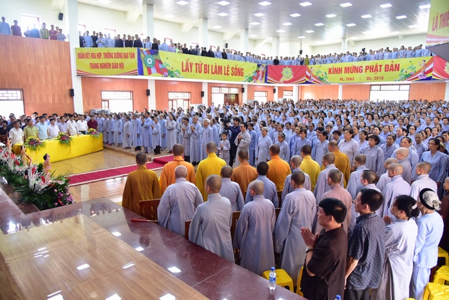 Board of directors of Vietnam’s Buddhist Sangha in Que Vo district held the Buddha's birthday ceremony at Diên Quang pagoda – Bắc Ninh