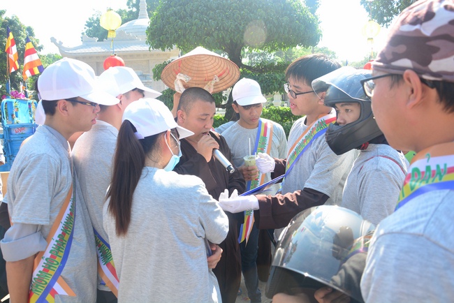 Bicycle procession for Vesak Celebration