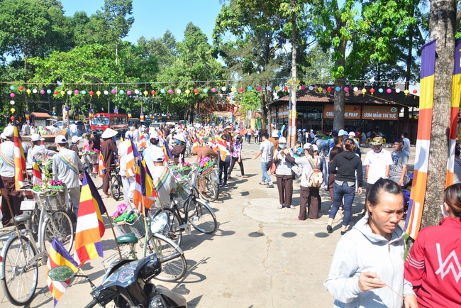 Bicycle procession for Vesak Celebration