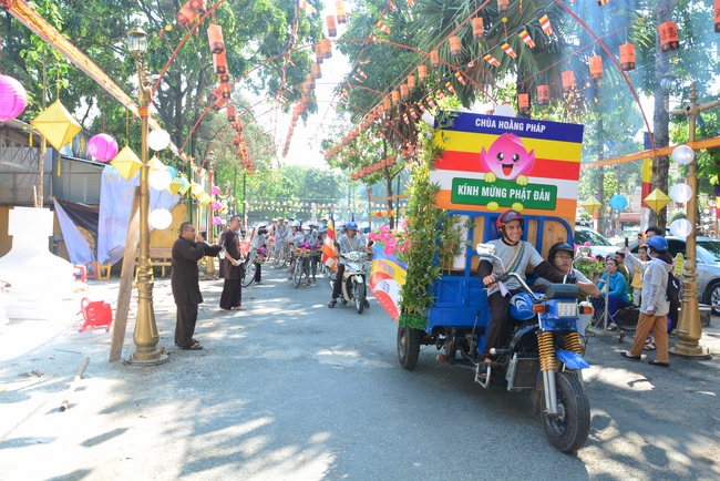 Bicycle procession for Vesak Celebration