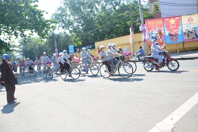 Bicycle procession for Vesak Celebration