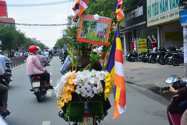 Bicycle procession for Vesak Celebration