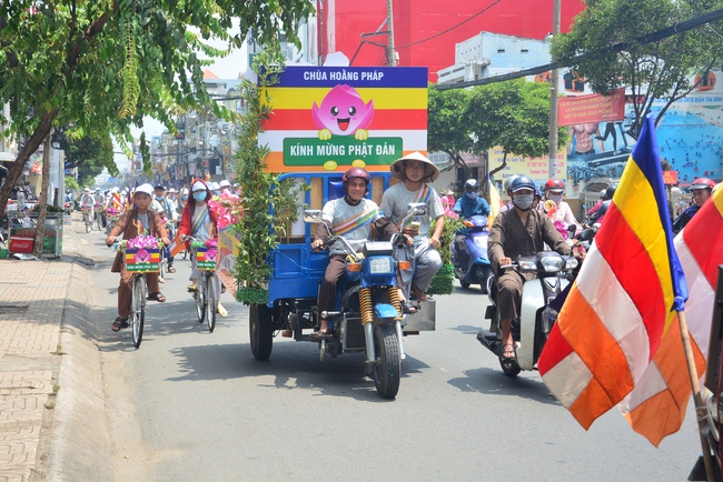 Bicycle procession for Vesak Celebration