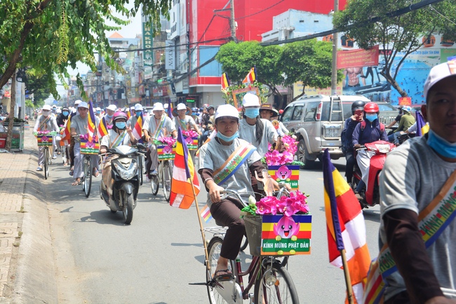 Bicycle procession for Vesak Celebration