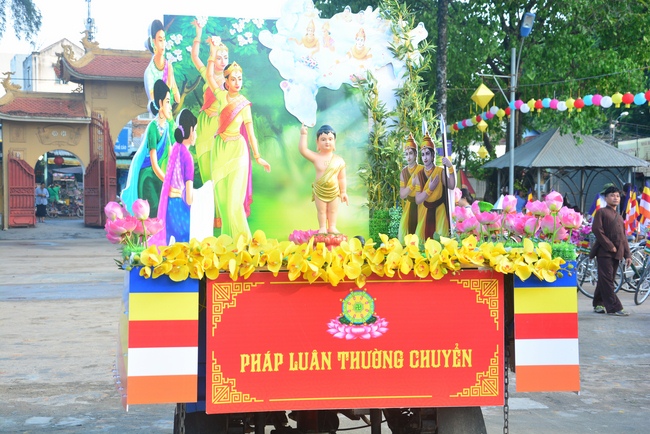 Bicycle procession for Vesak Celebration