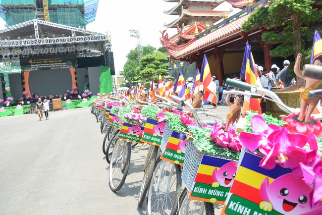 Bicycle procession for Vesak Celebration