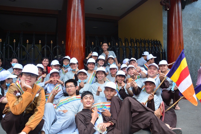 Bicycle procession for Vesak Celebration