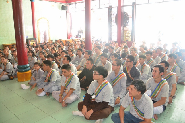 Bicycle procession for Vesak Celebration