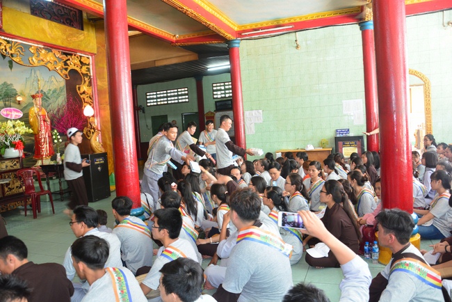 Bicycle procession for Vesak Celebration