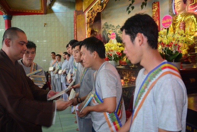 Bicycle procession for Vesak Celebration