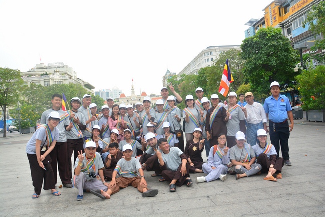 Bicycle procession for Vesak Celebration
