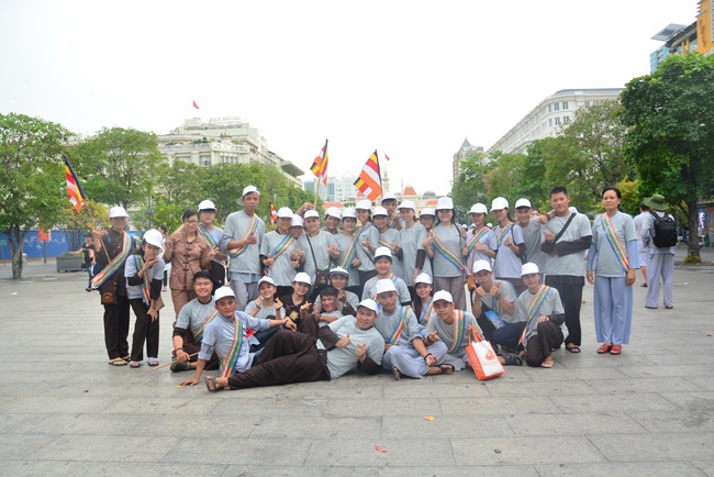 Bicycle procession for Vesak Celebration