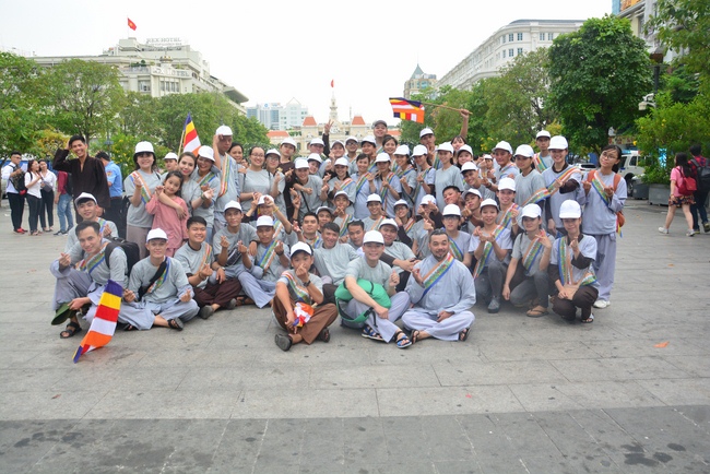 Bicycle procession for Vesak Celebration