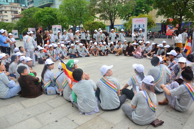 Bicycle procession for Vesak Celebration
