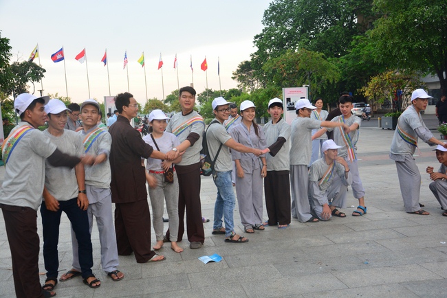 Bicycle procession for Vesak Celebration