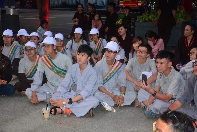 Bicycle procession for Vesak Celebration