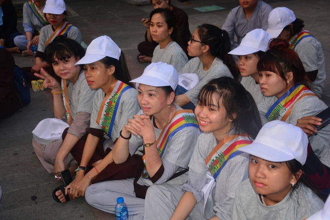 Bicycle procession for Vesak Celebration