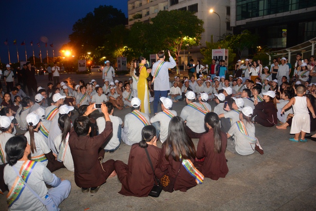 Bicycle procession for Vesak Celebration
