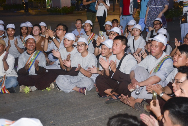 Bicycle procession for Vesak Celebration