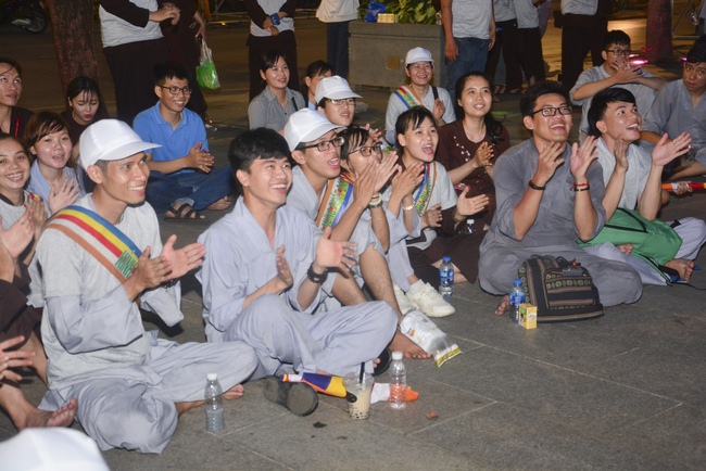Bicycle procession for Vesak Celebration