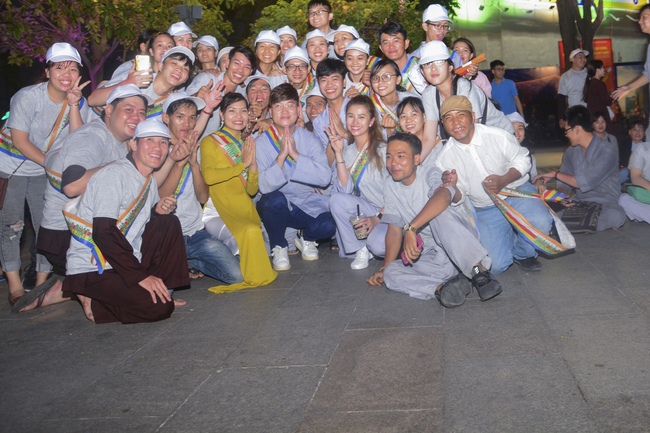 Bicycle procession for Vesak Celebration