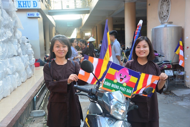 Bicycle procession for Vesak Celebration