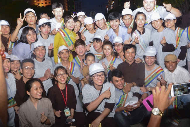 Bicycle procession for Vesak Celebration