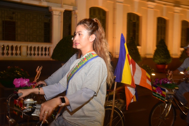 Bicycle procession for Vesak Celebration