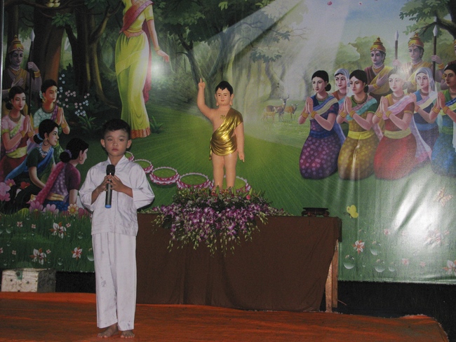 The great ceremony of the Buddha’s birthday at Dang Phap pagoda in Binh Phuoc province