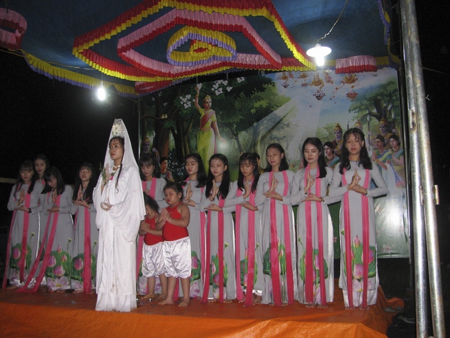 The great ceremony of the Buddha’s birthday at Dang Phap pagoda in Binh Phuoc province