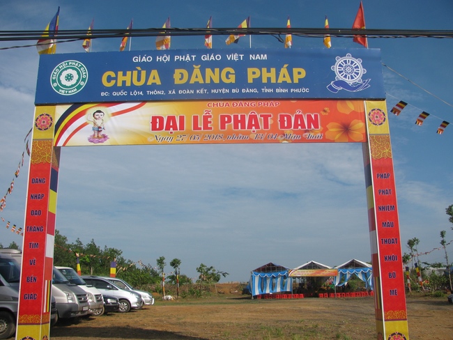 The great ceremony of the Buddha’s birthday at Dang Phap pagoda in Binh Phuoc province
