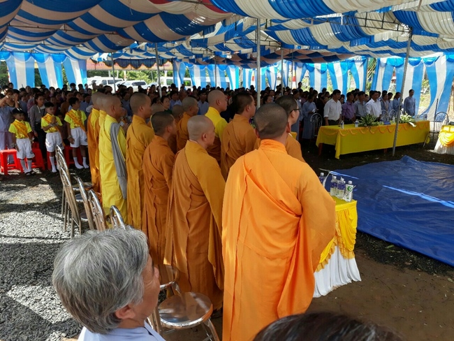 The great ceremony of the Buddha’s birthday at Dang Phap pagoda in Binh Phuoc province