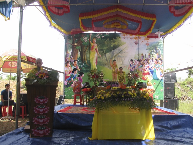 The great ceremony of the Buddha’s birthday at Dang Phap pagoda in Binh Phuoc province