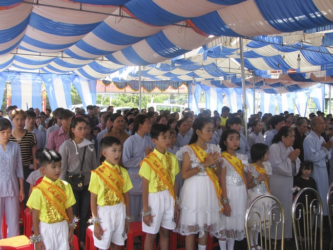 The great ceremony of the Buddha’s birthday at Dang Phap pagoda in Binh Phuoc province