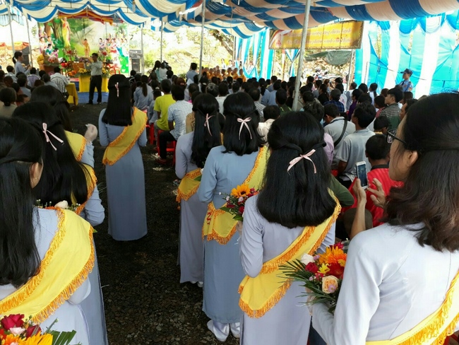 The great ceremony of the Buddha’s birthday at Dang Phap pagoda in Binh Phuoc province