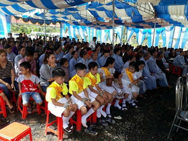 The great ceremony of the Buddha’s birthday at Dang Phap pagoda in Binh Phuoc province