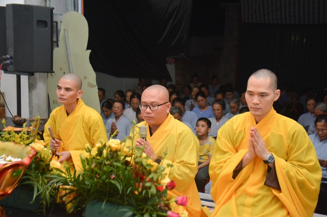 The ceremony of bath the Buddha in the Lumbini gardens of Buddhist  houses in Thai Binh province