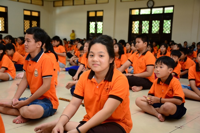 Buổi nói chuyện với các em thiếu nhi lớp học hè