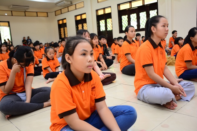 Buổi nói chuyện với các em thiếu nhi lớp học hè