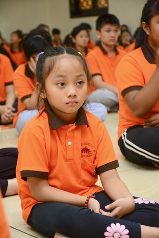 Buổi nói chuyện với các em thiếu nhi lớp học hè