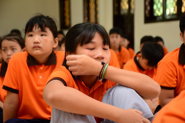 Buổi nói chuyện với các em thiếu nhi lớp học hè