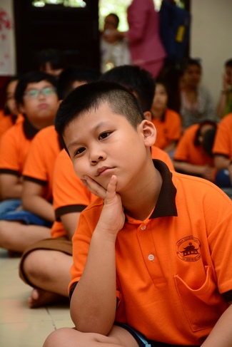 Buổi nói chuyện với các em thiếu nhi lớp học hè