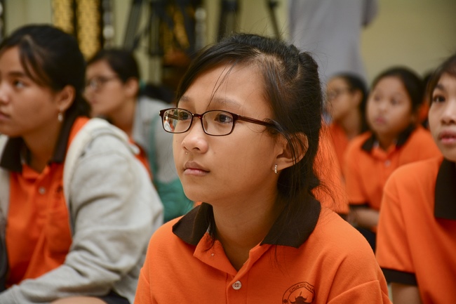 Buổi nói chuyện với các em thiếu nhi lớp học hè