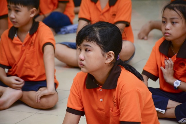 Buổi nói chuyện với các em thiếu nhi lớp học hè