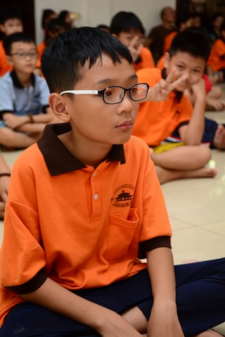 Buổi nói chuyện với các em thiếu nhi lớp học hè