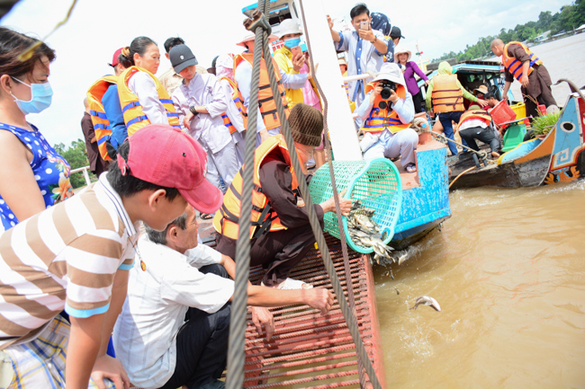 Releasing creatures in An Giang