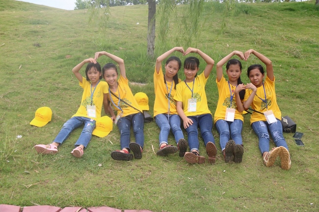 The picnic program of “Happy and Peaceful Summer” of Piety class at Hoa Phuc pagoda