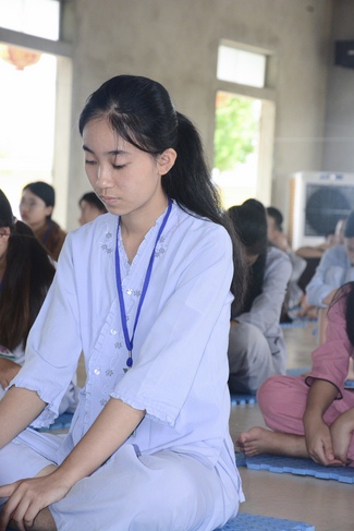 The fifth day of summer retreat at Dong Cao pagoda in Thanh Hoa