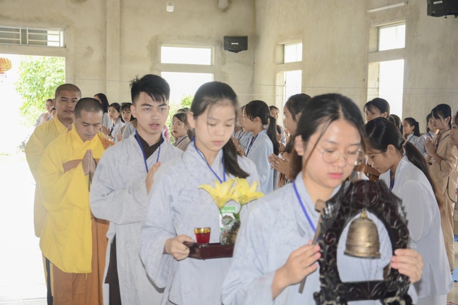 The fifth day of summer retreat at Dong Cao pagoda in Thanh Hoa